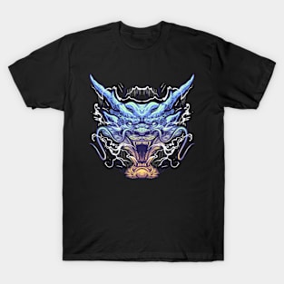 blue dragon head T-Shirt